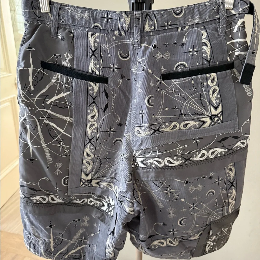 Sacai Beige Cargo Shorts